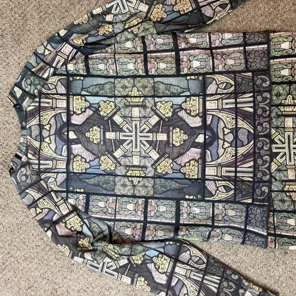 Eleven Paris Graphic Shirt with Stained Glass Design - Picture 7 of 7